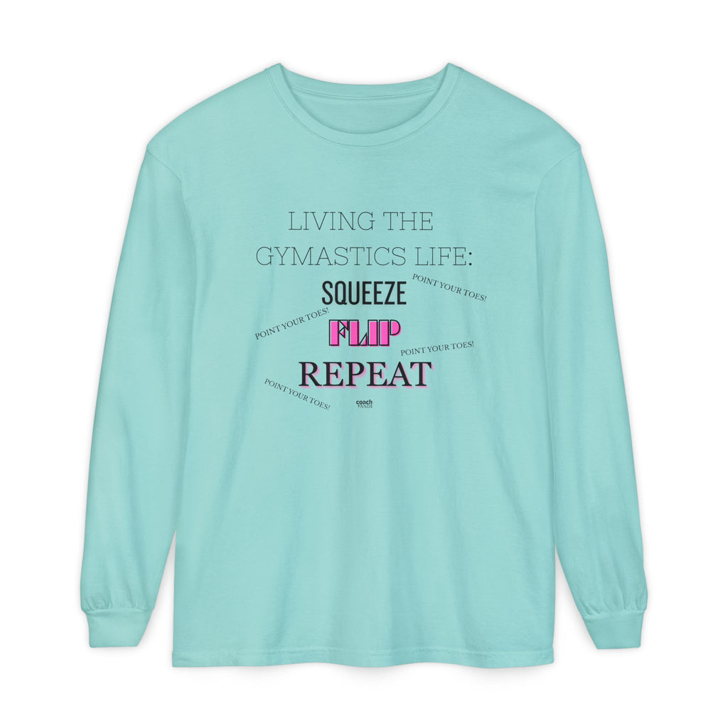 Squeeze Flip Repeat -Pink (Adult Longsleeve Shirt)