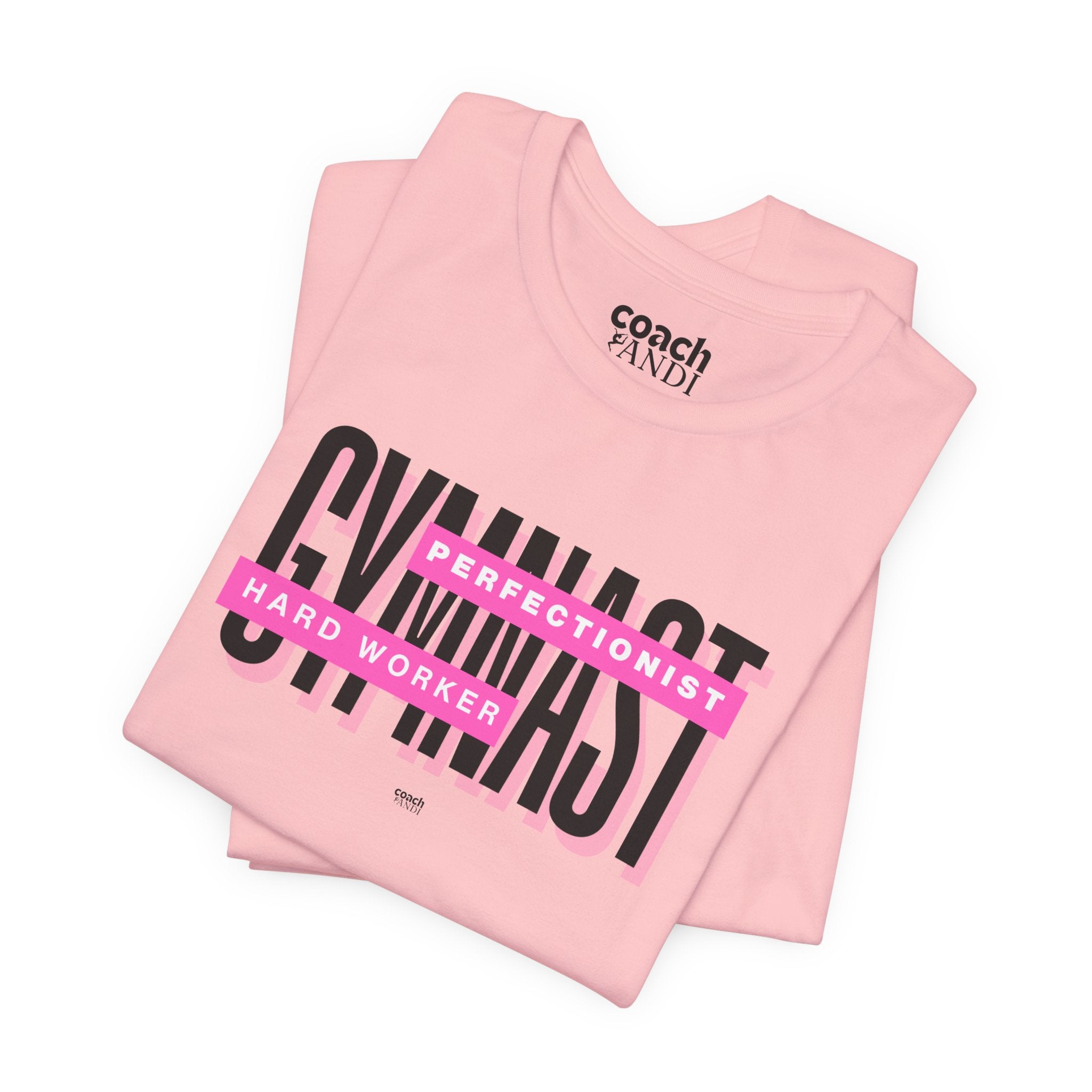 Gymnast Hard Worker Tshirt - Pink (Adult)