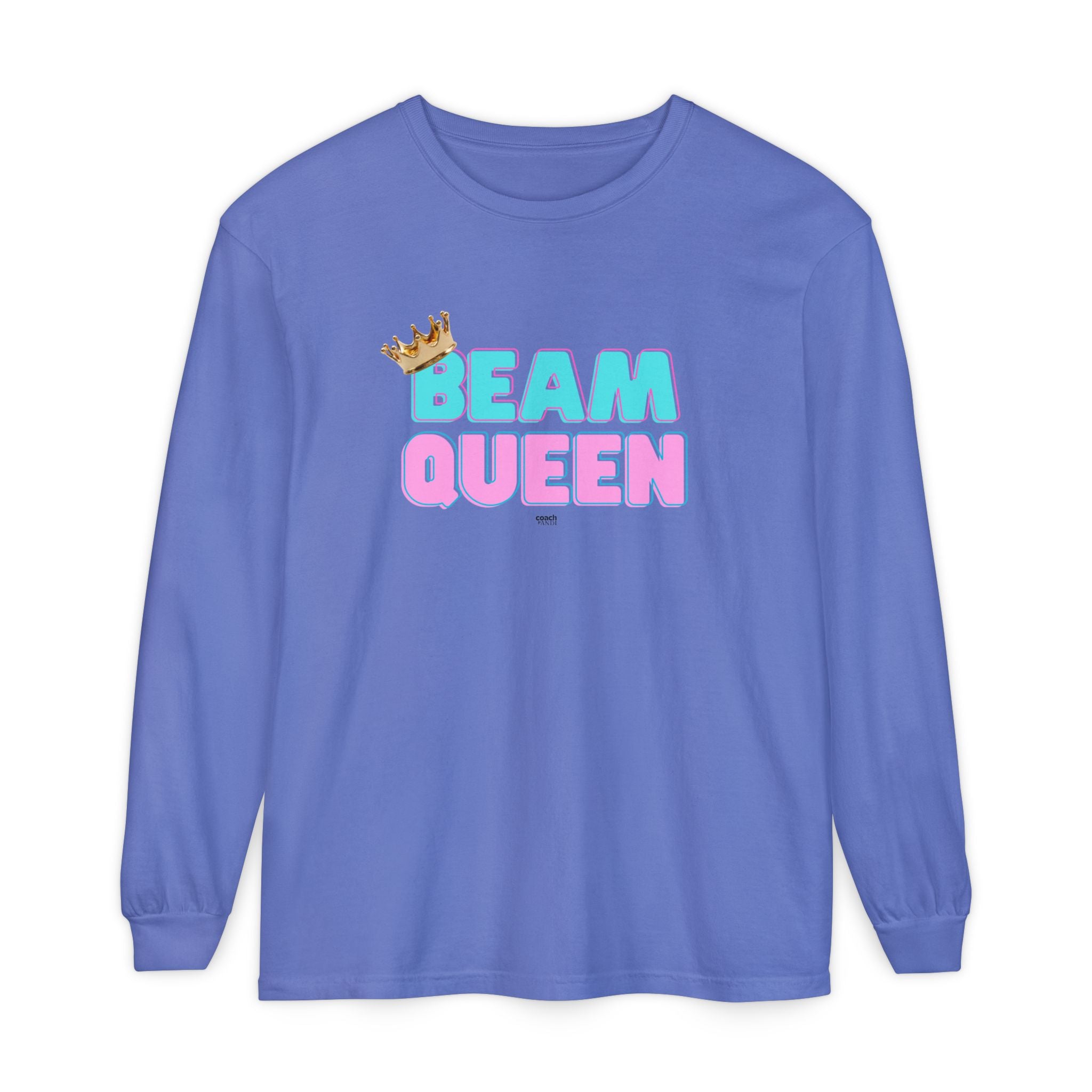 Beam Queen - Aqua/Pink (Adult Longsleeve Shirt)