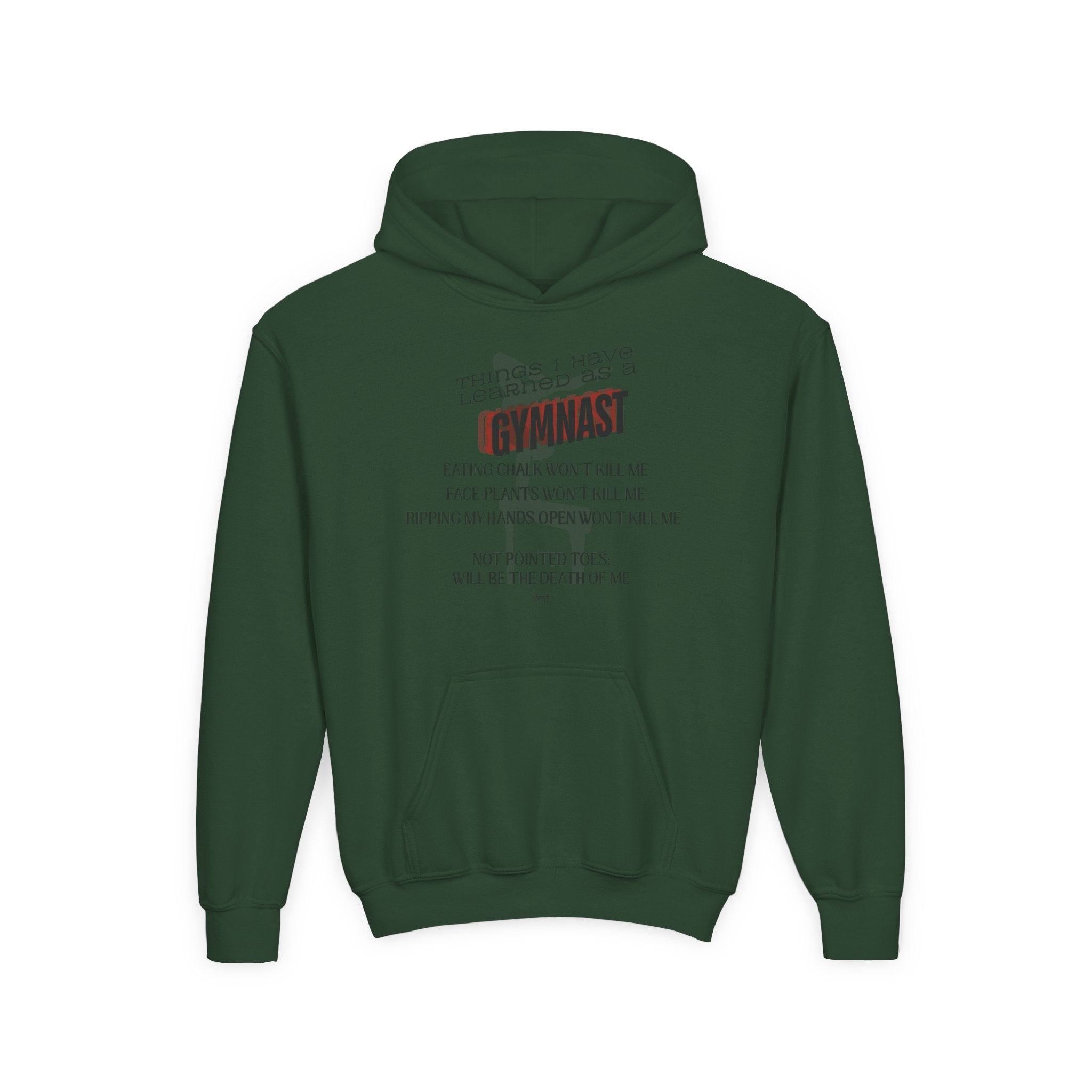 Things I learned as a Gymnast Hoodie - Red (Youth)