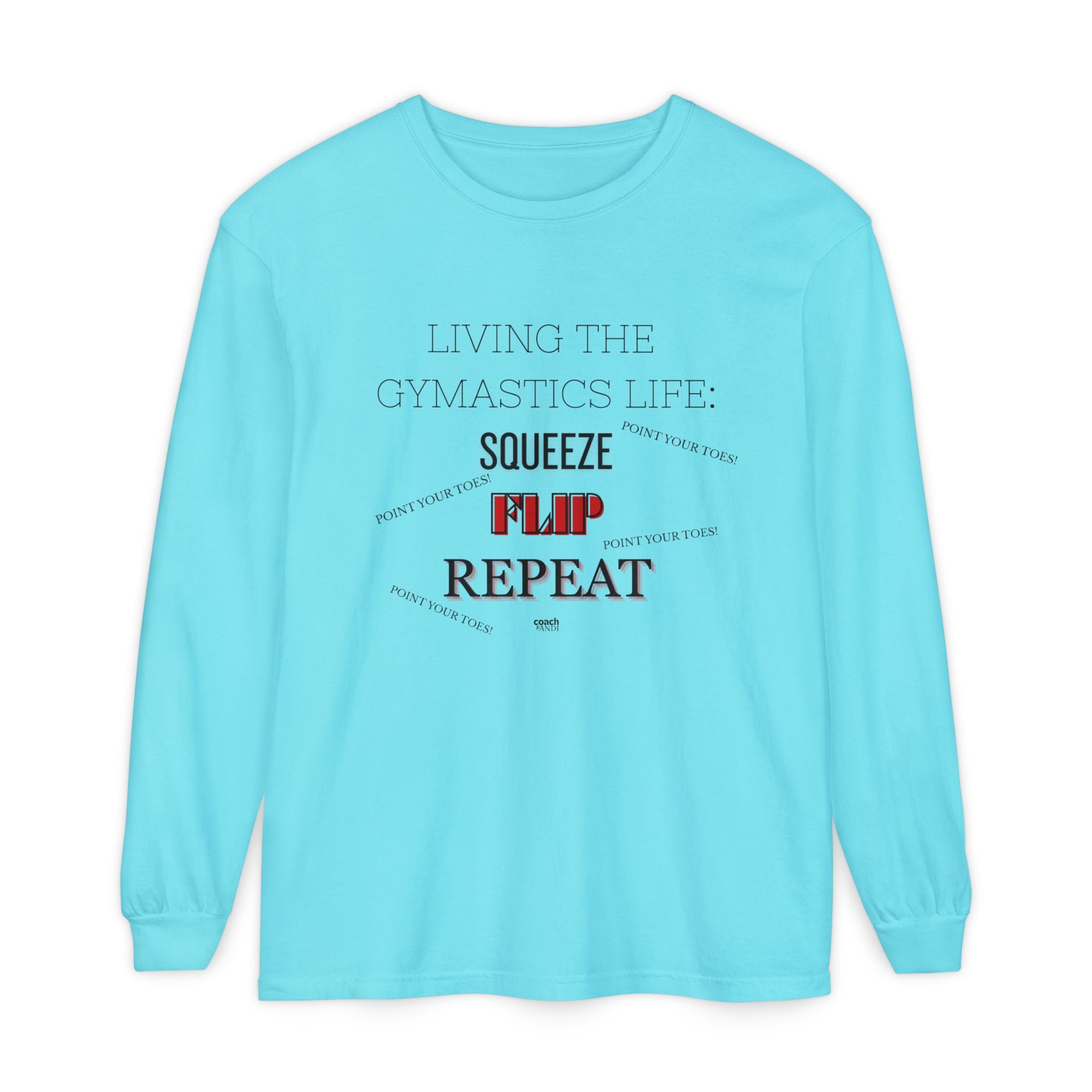 Squeeze Flip Repeat - Red (Adult Longsleeve Shirt)