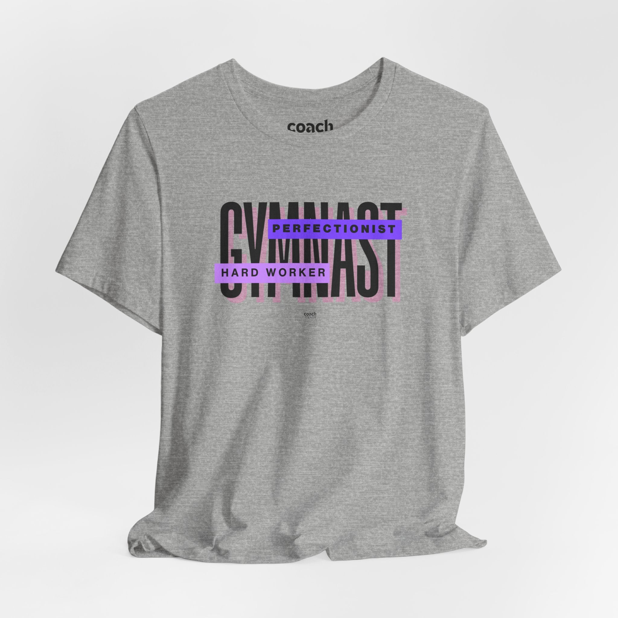 Gymnast Hard Worker Tshirt - Purple (Adult)
