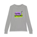 Cute & Strong Long Sleeve Shirt - Lavender/Lime (Youth)