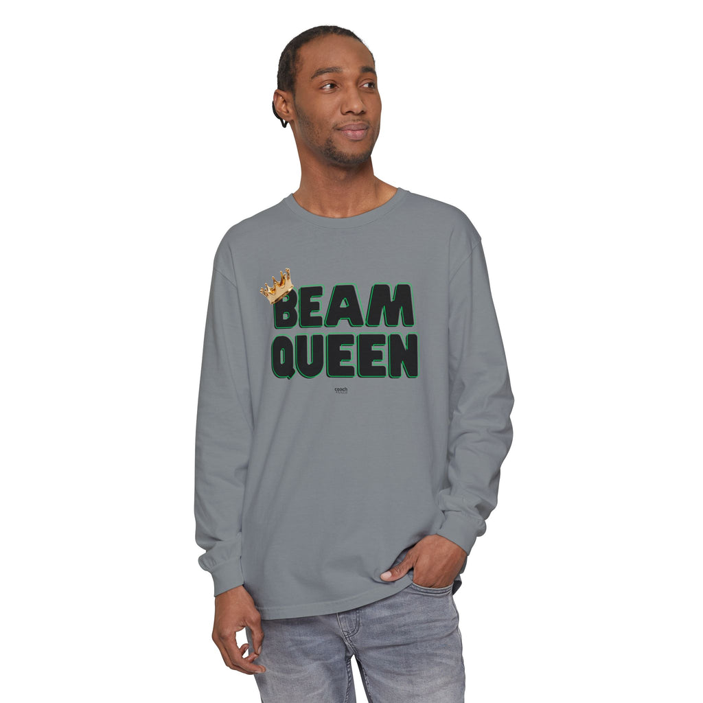 Beam Queen - Black/Green (Adult Long Sleeve Shirt)