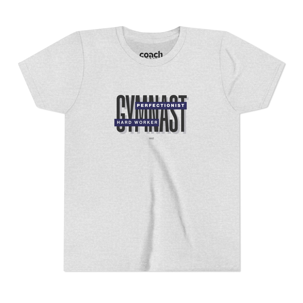 Gymnast Hard Worker Tshirt - Navy (Youth)