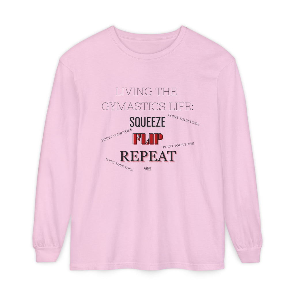 Squeeze Flip Repeat - Red (Adult Longsleeve Shirt)