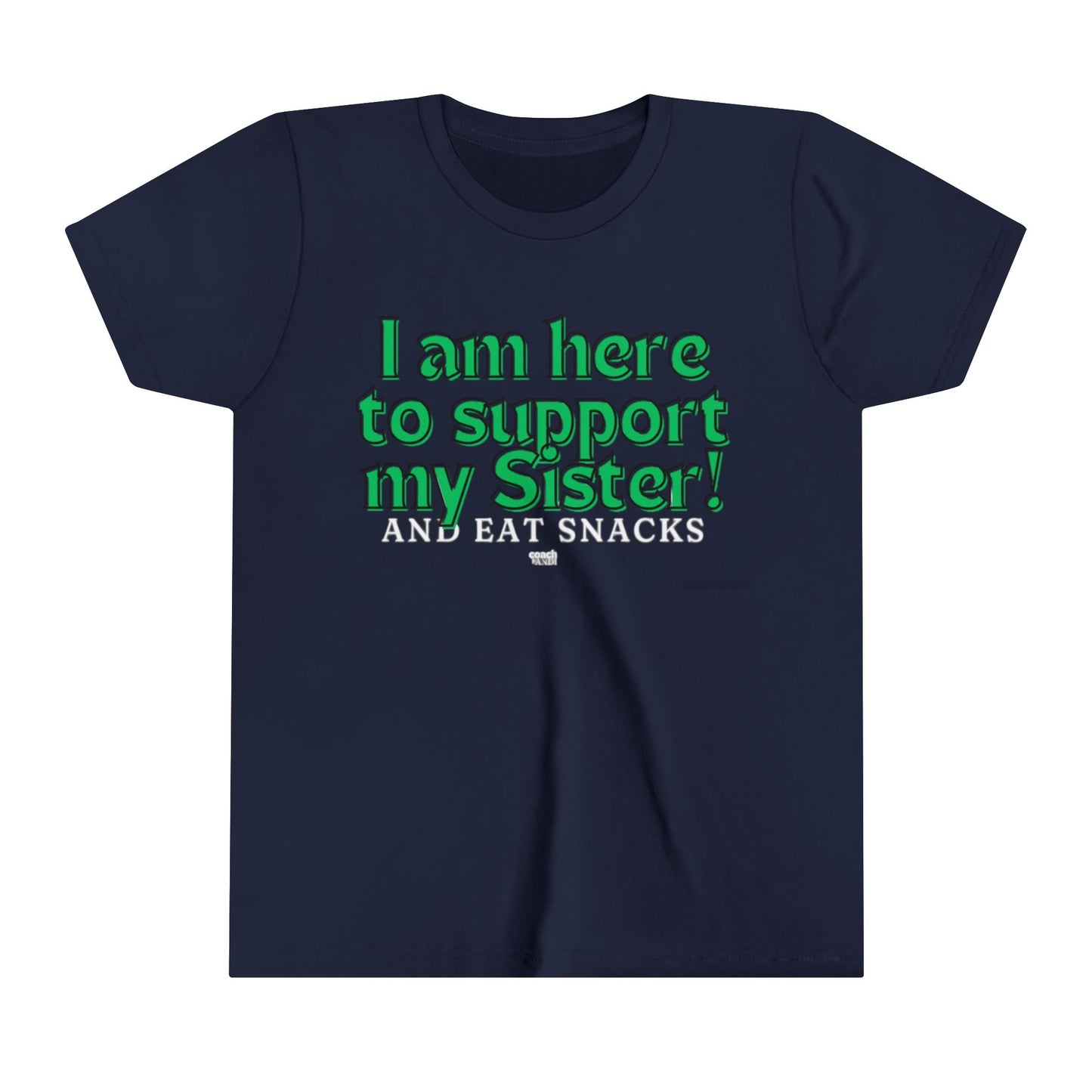 Sister Snack Support-Green (Youth Short Sleeve Tee)