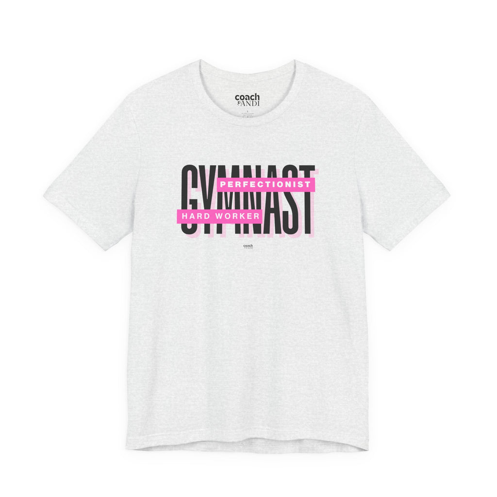 Gymnast Hard Worker Tshirt - Pink (Adult)