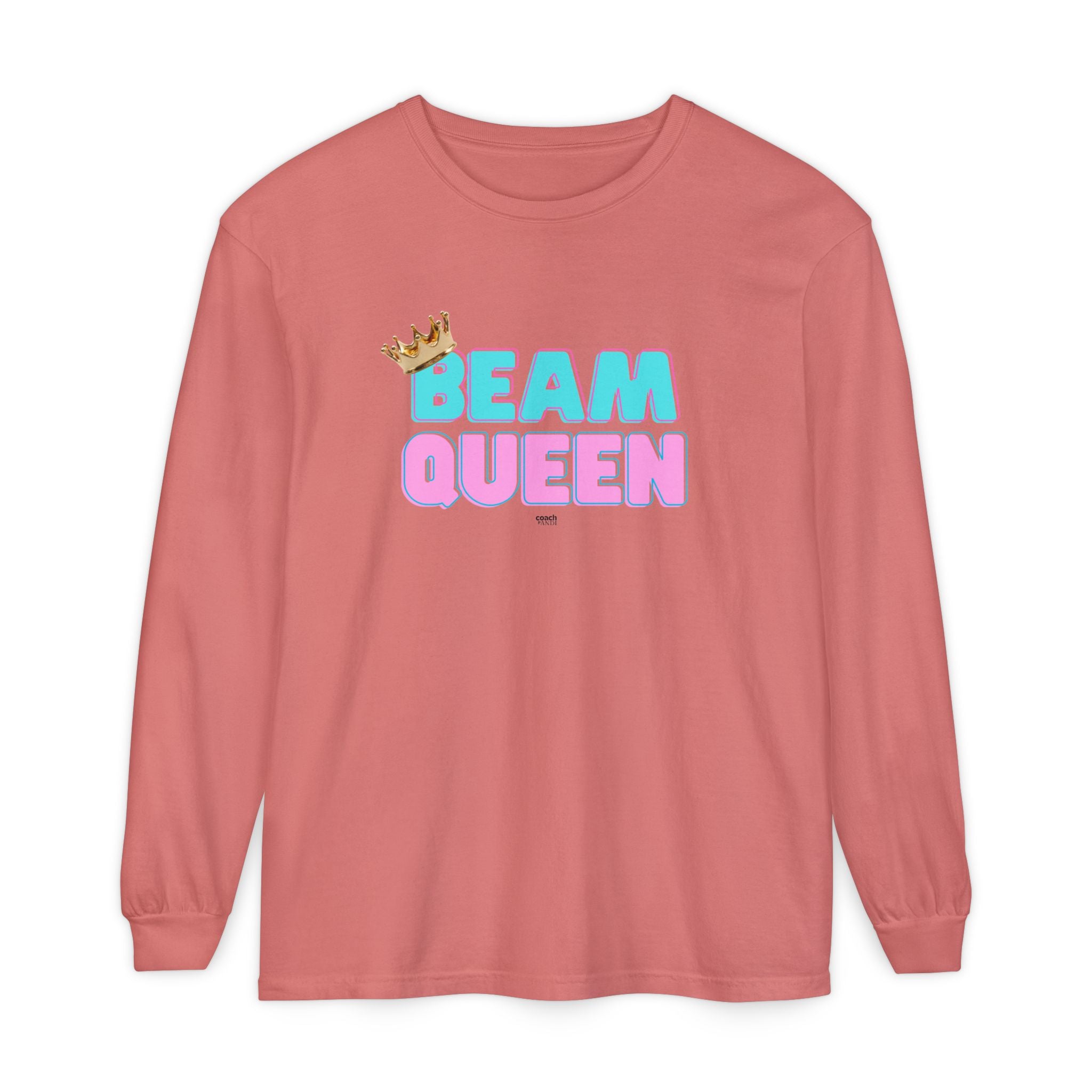 Beam Queen - Aqua/Pink (Adult Longsleeve Shirt)