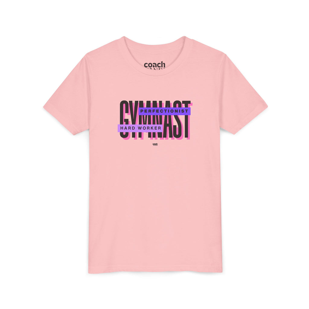 Gymnast Hard Worker Tshirt - Purple (Youth)