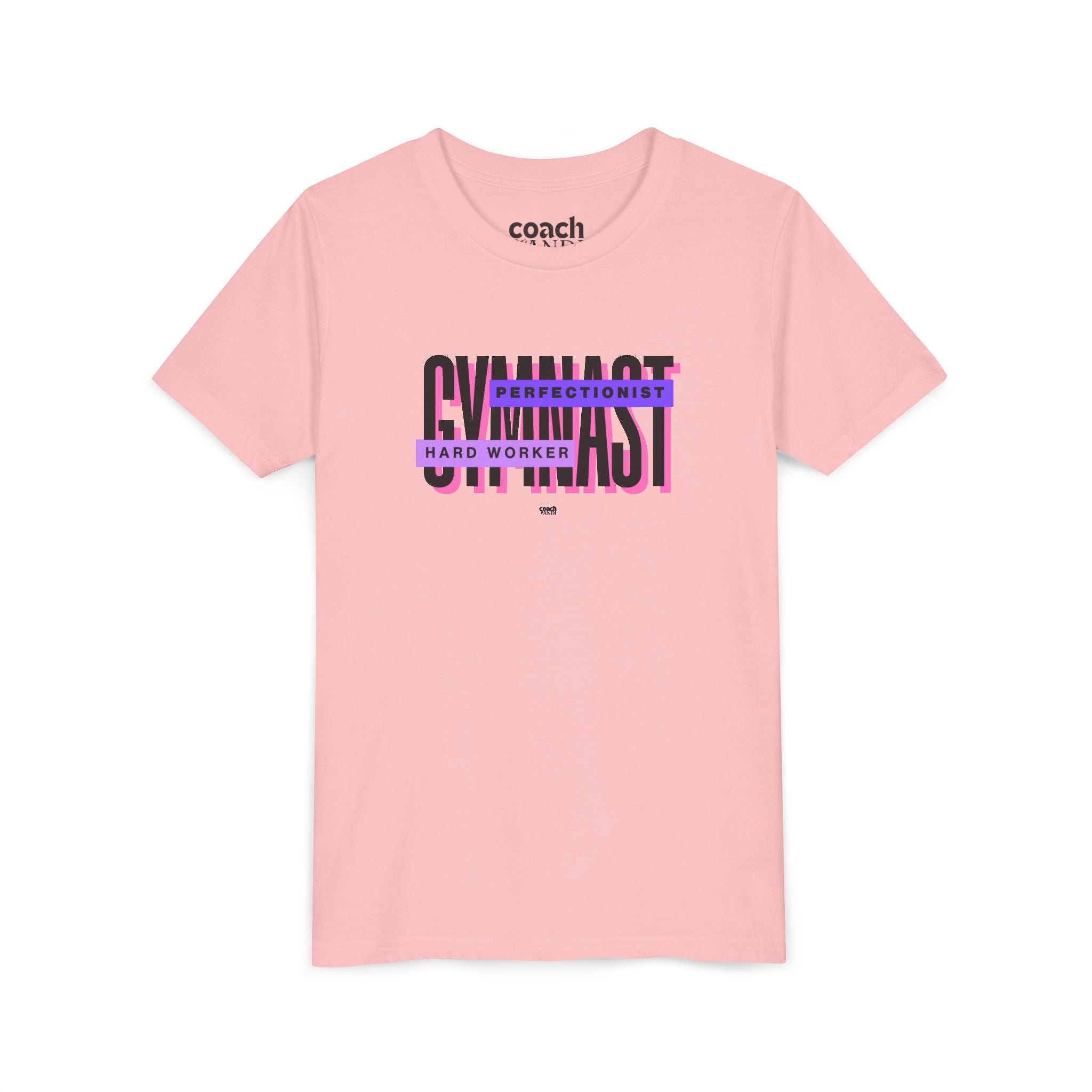 Gymnast Hard Worker Tshirt - Purple (Youth)