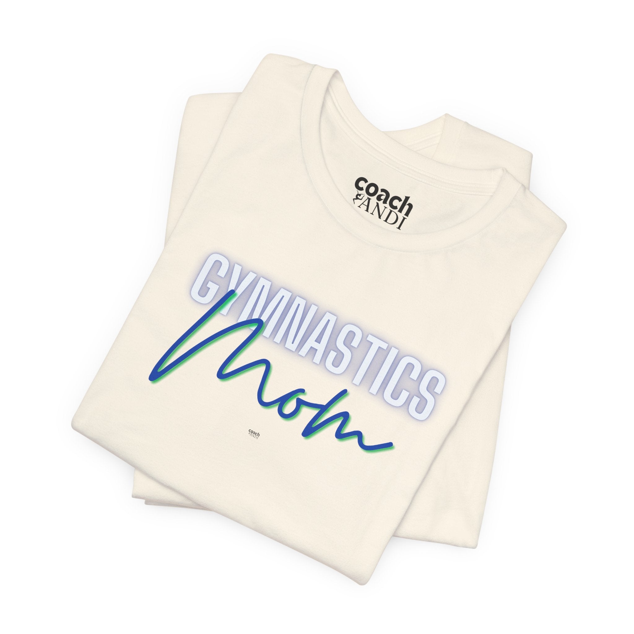 Glow Gym Mom Tshirt - Blue/Green (Adult)