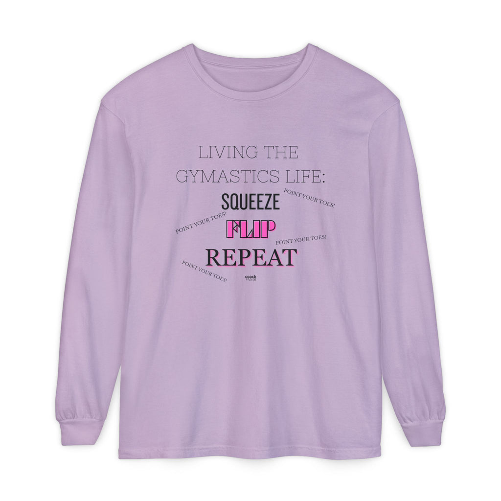 Squeeze Flip Repeat -Pink (Adult Longsleeve Shirt)