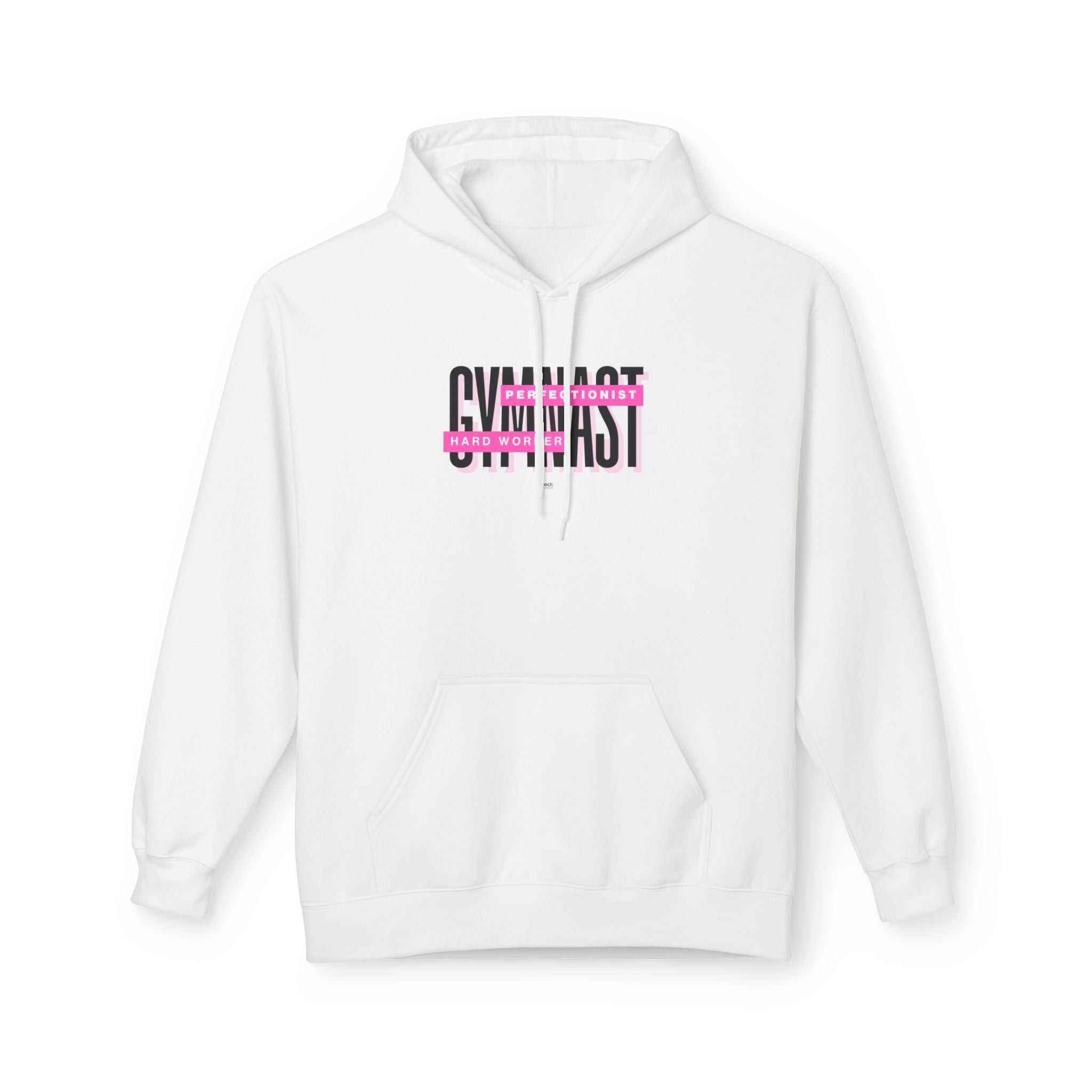 Gymnast Hard Worker Hoodie - Pink (Adult)