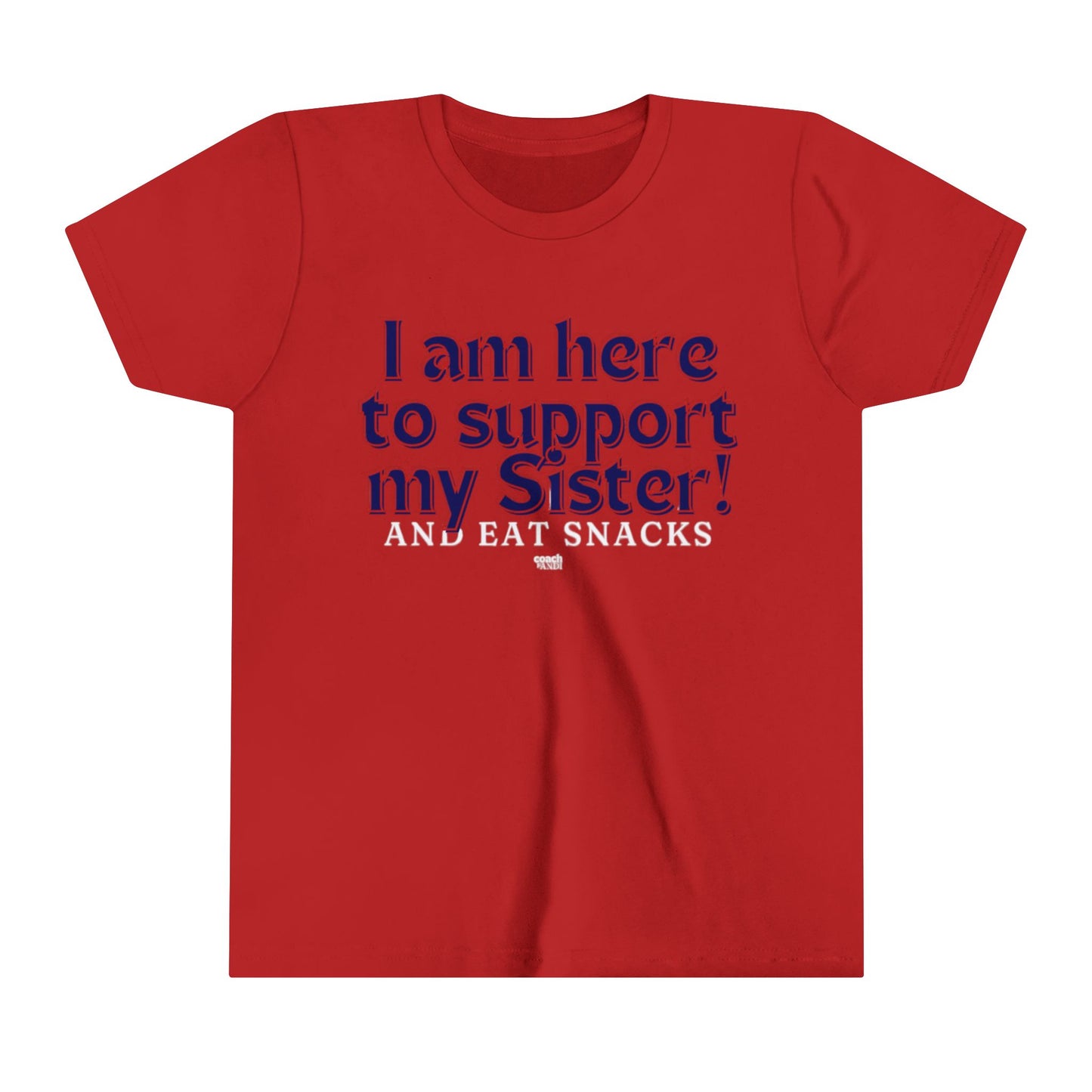 Sister Snack Support-Navy (Youth Short Sleeve Tee)