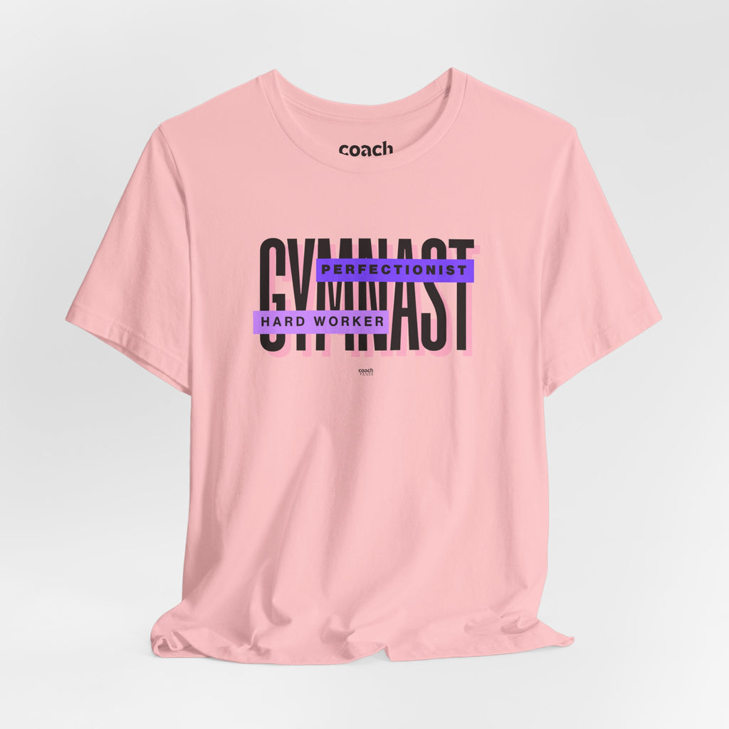 Gymnast Hard Worker Tshirt - Purple (Adult)