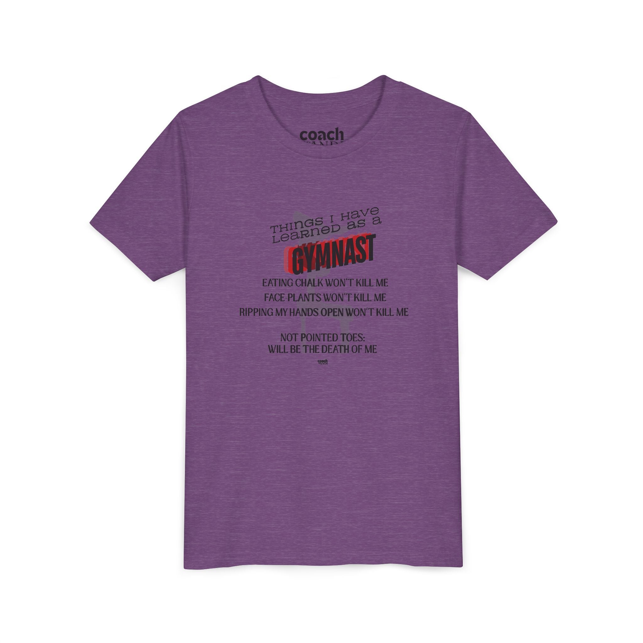 Things I learned as a Gymnast Short Sleeve Tee - Red (Youth)