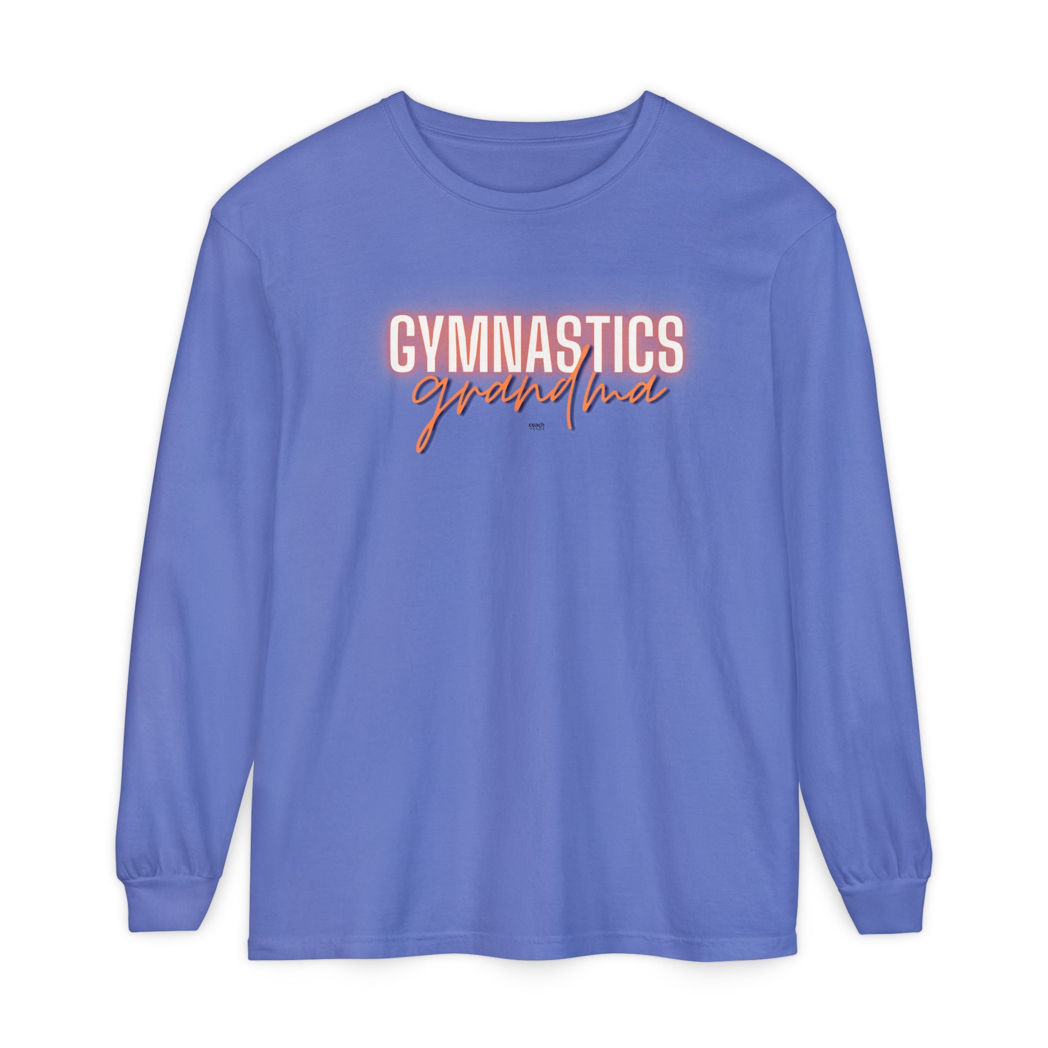 Glow Gym Gma Long Sleeve Shirt - Orange/Blue (Adult)
