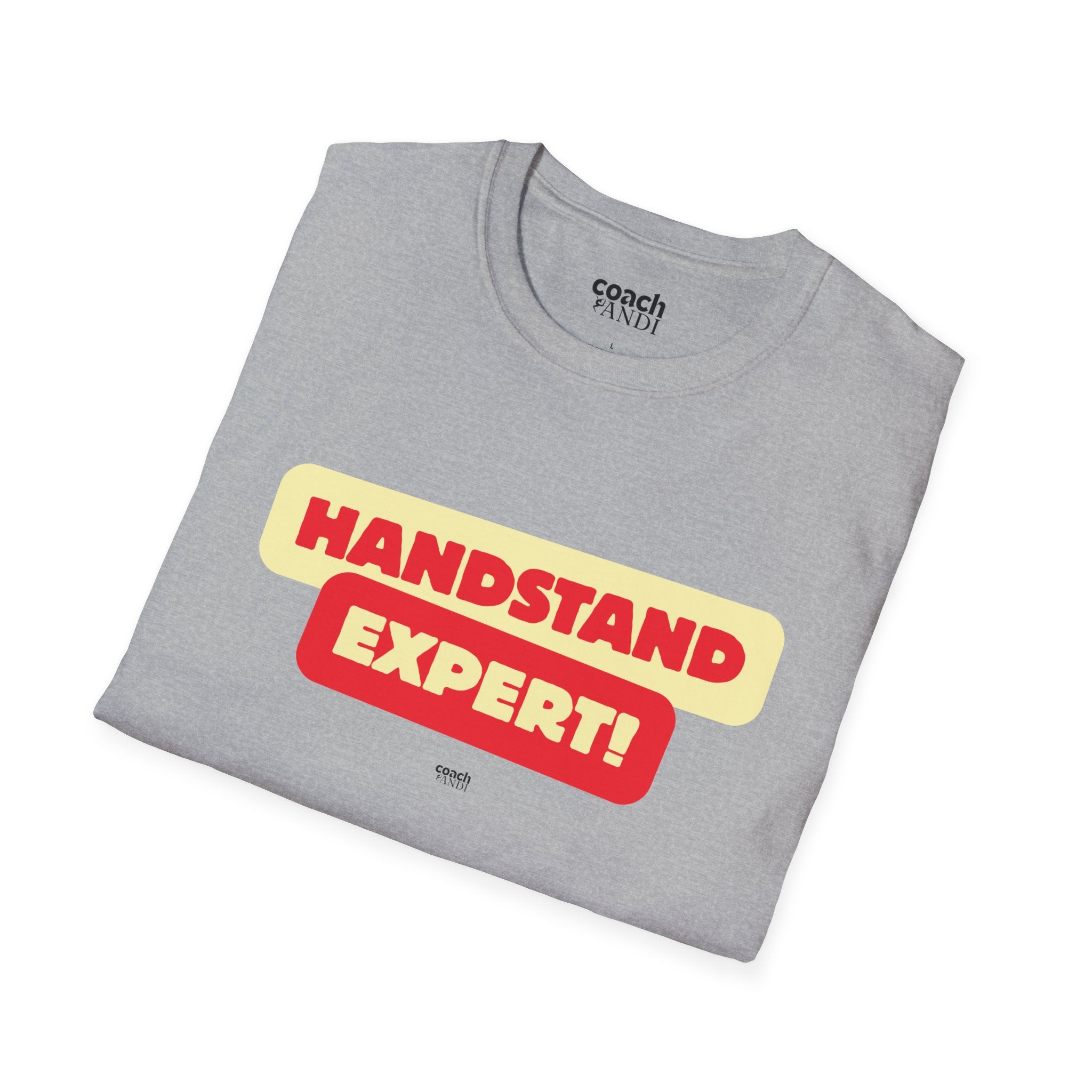 Handstand Expert Tshirt - Red/Yellow (Adult)