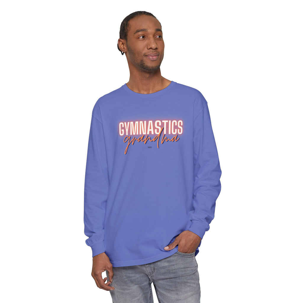 Glow Gym Gma Long Sleeve Shirt - Orange/Blue (Adult)