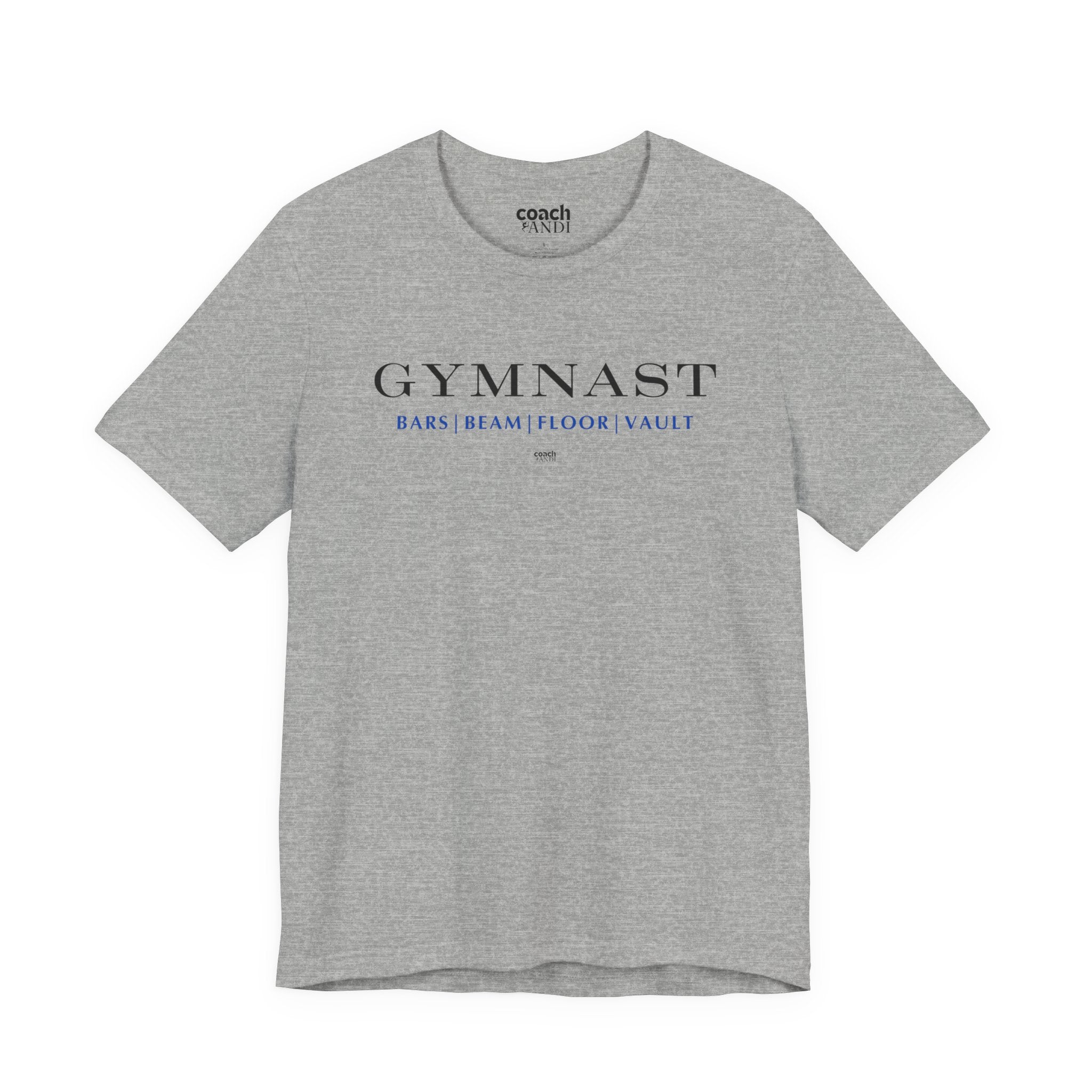 GYMNAST (Bars Beam Floor Vault) Tshirt - Blue (Adult)