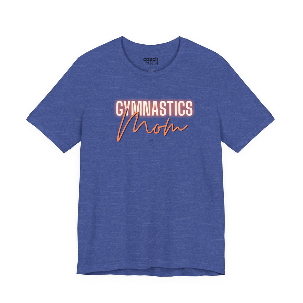 Glow Gym Mom Tshirt - Orange/Blue (Adult)