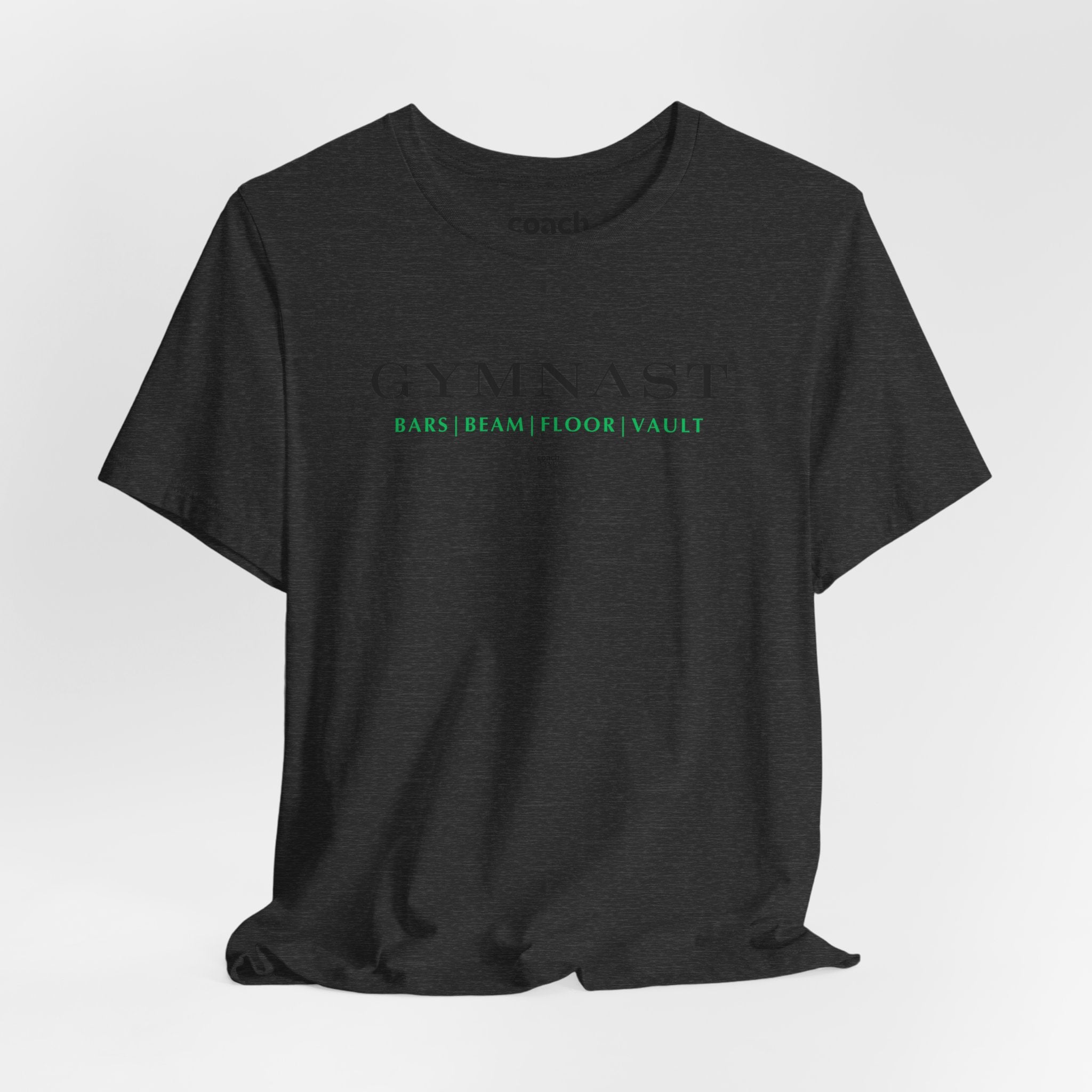 GYMNAST (Bars Beam Floor Vault) Tshirt - Green (Adult)