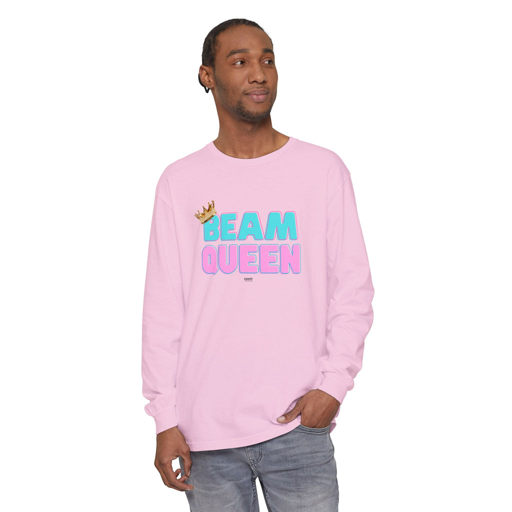 Beam Queen - Aqua/Pink (Adult Longsleeve Shirt)
