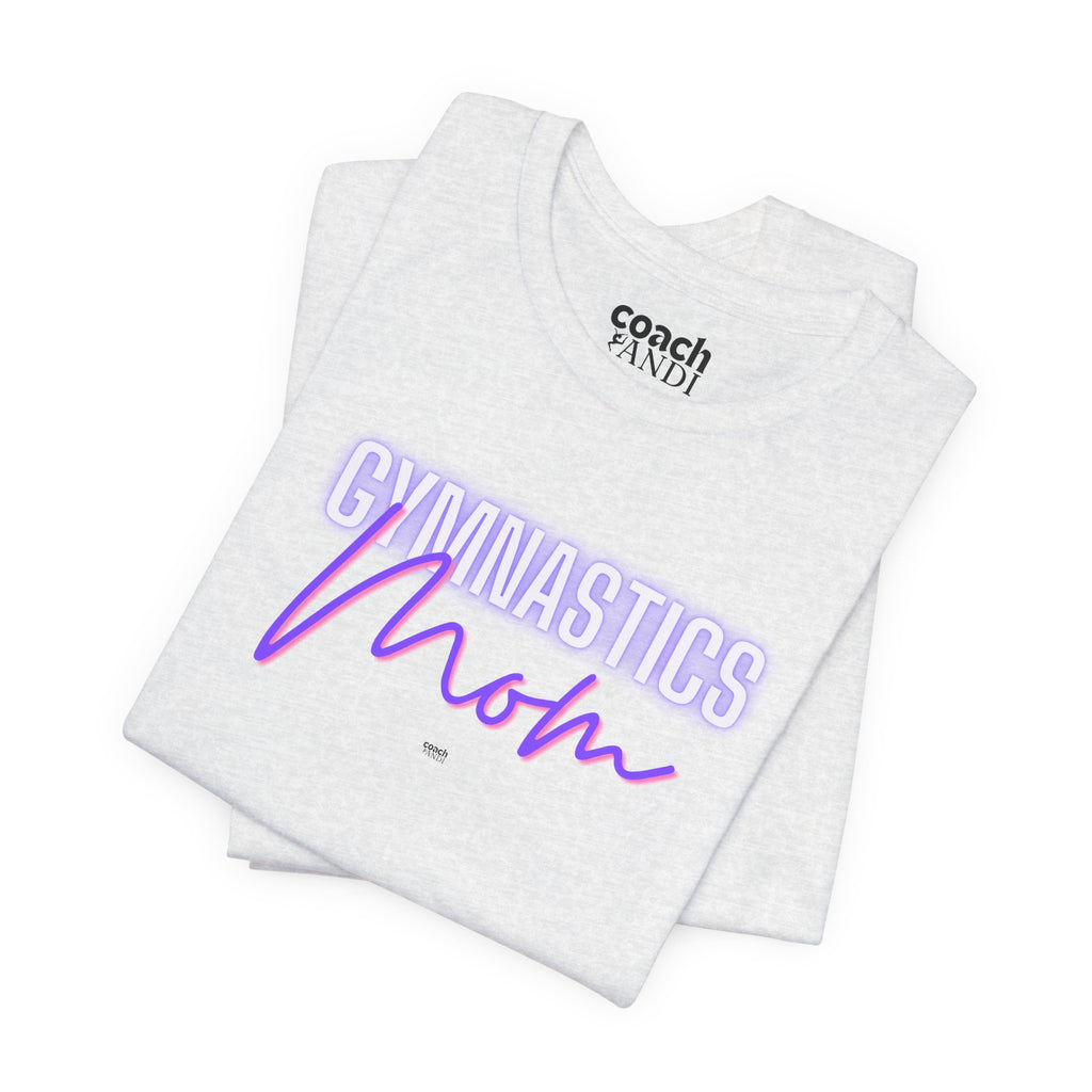Glow Gym Mom Tshirt - Purple/Pink (Adult)