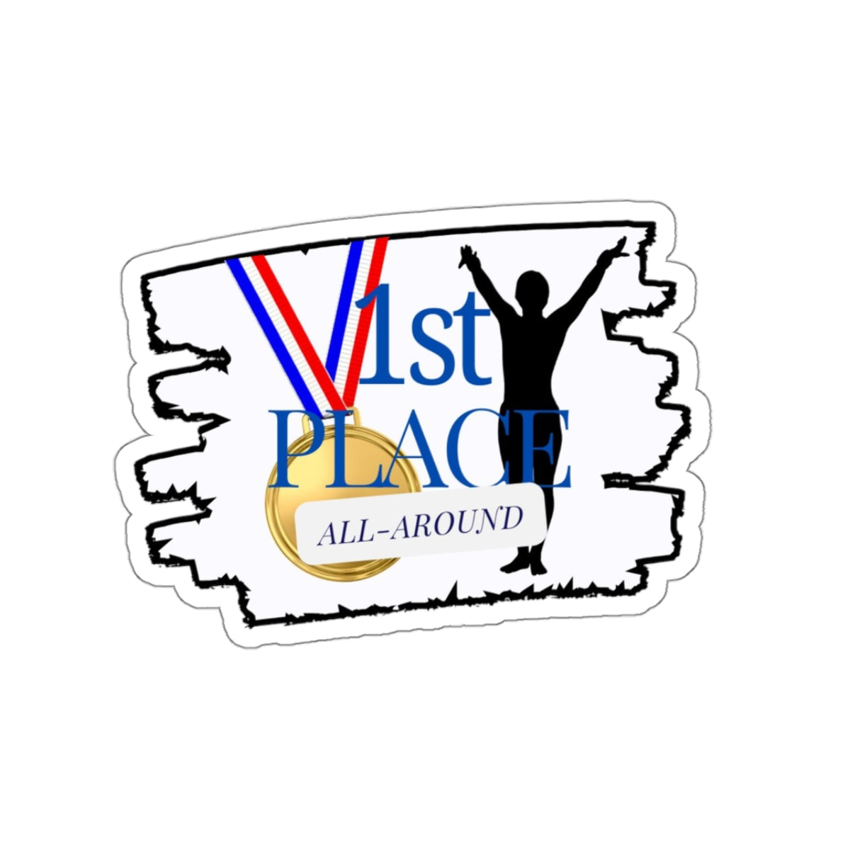 1st Place All-Around (Kiss-Cut Stickers)