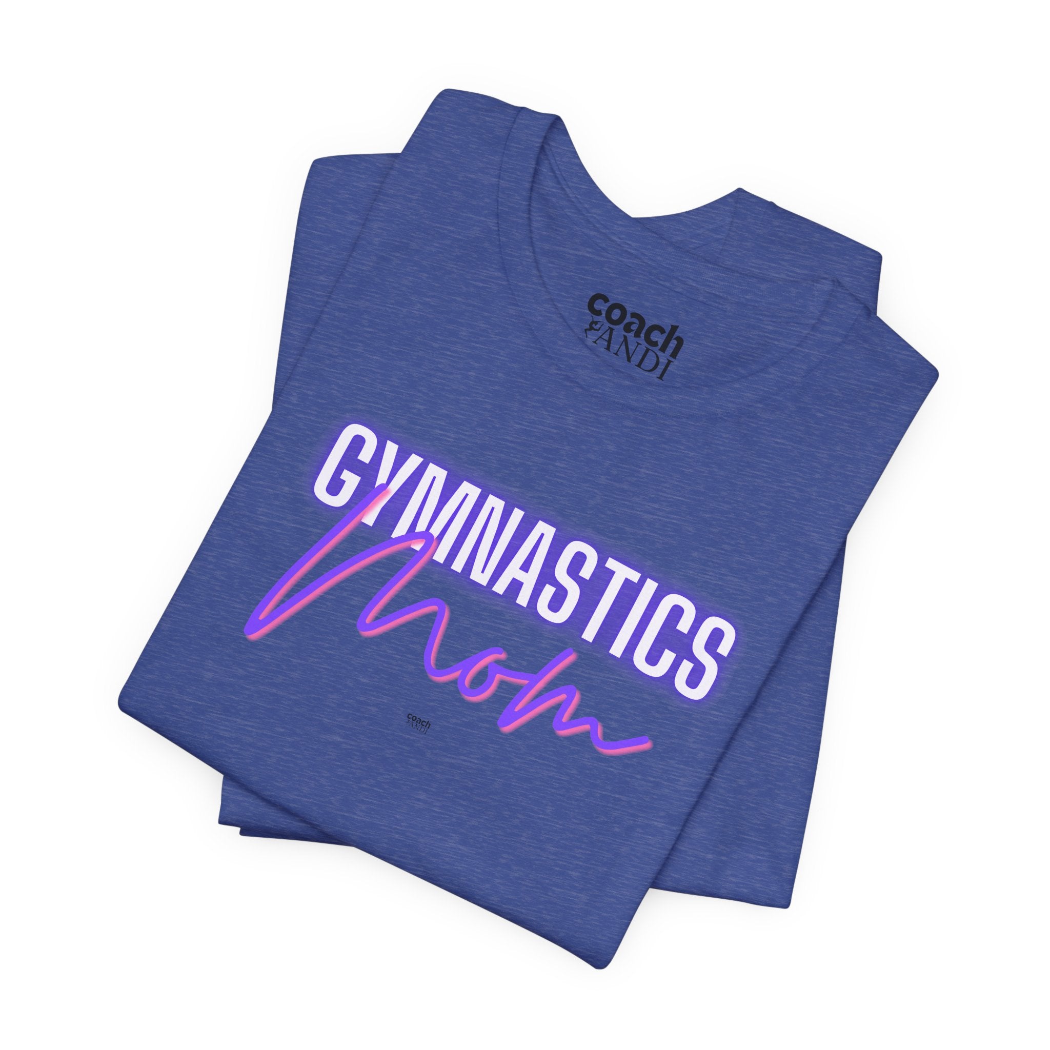 Glow Gym Mom Tshirt - Purple/Pink (Adult)