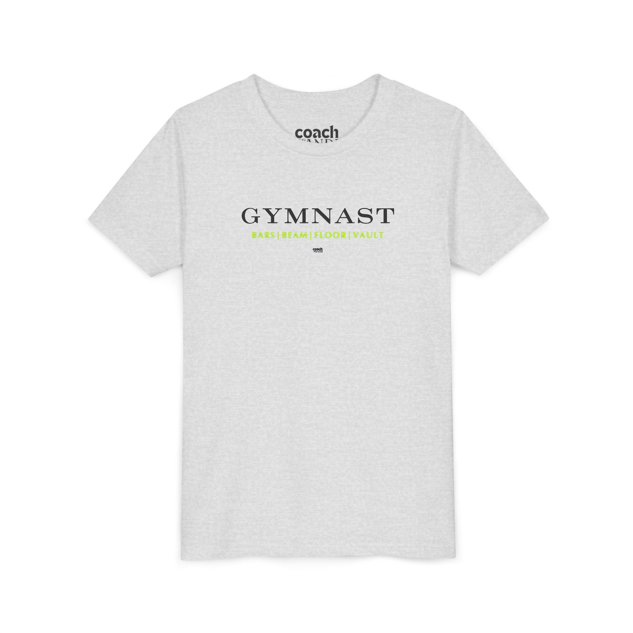 GYMNAST (Bars Beam Floor Vault) Tshirt - Lime (Youth)