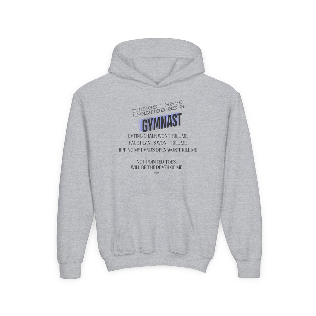 Things I Learned as a Gymnast Hoodie - Blue (Youth)