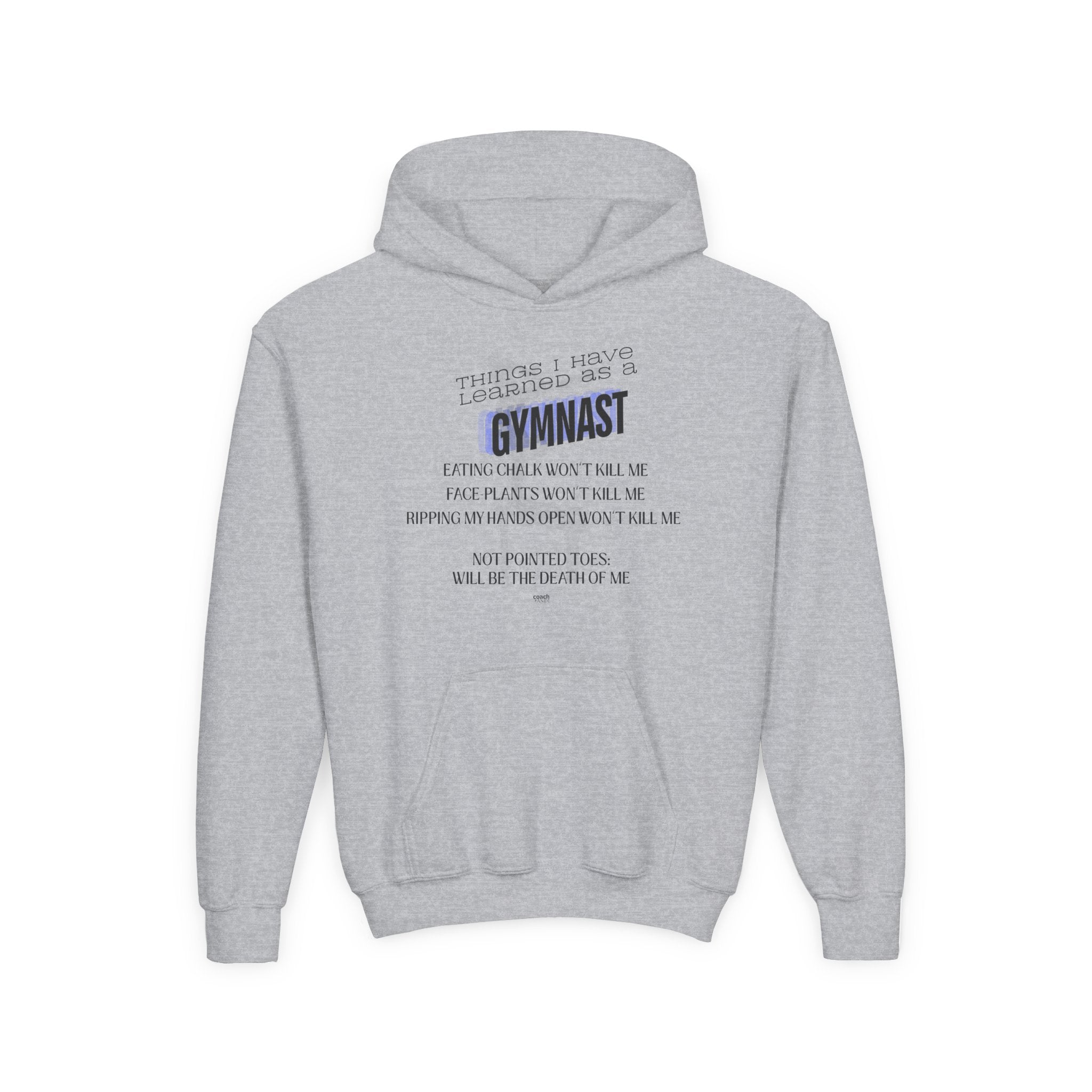 Things I Learned as a Gymnast Hoodie - Blue (Youth)