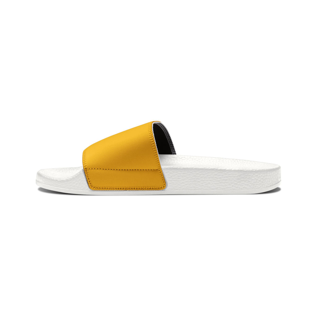 Peace, Love, Gymnastics- Yellow (Youth Removable-Strap Sandals)