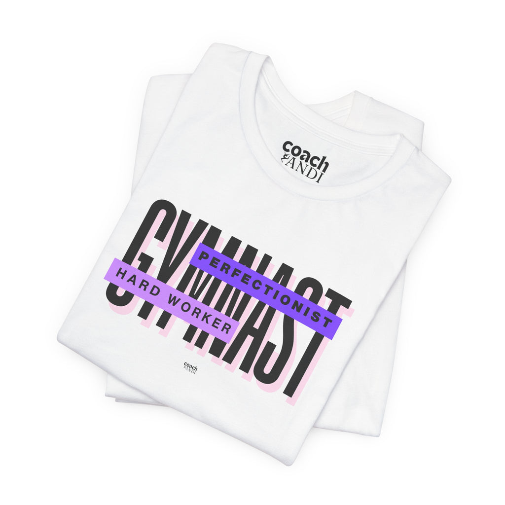 Gymnast Hard Worker Tshirt - Purple (Adult)
