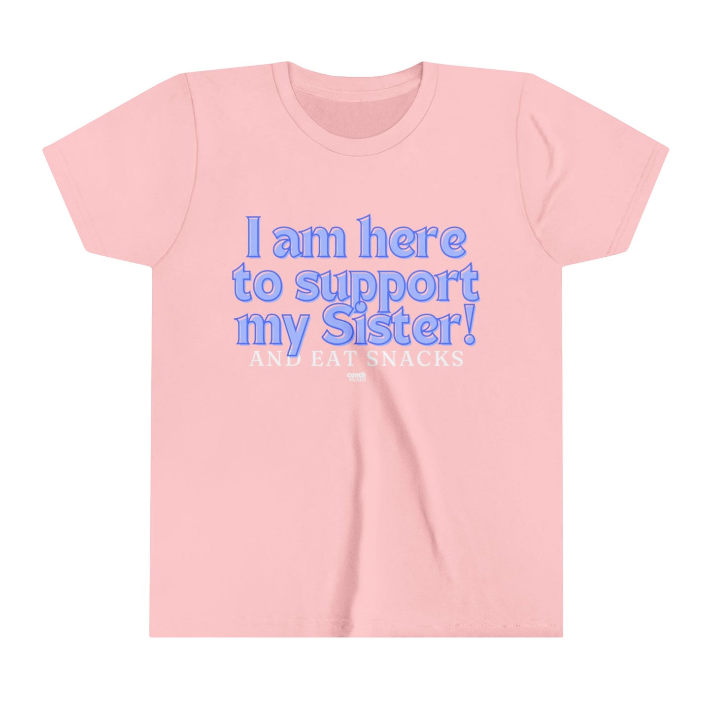 Sister Snack Support-Blue (Youth Short Sleeve Tee)