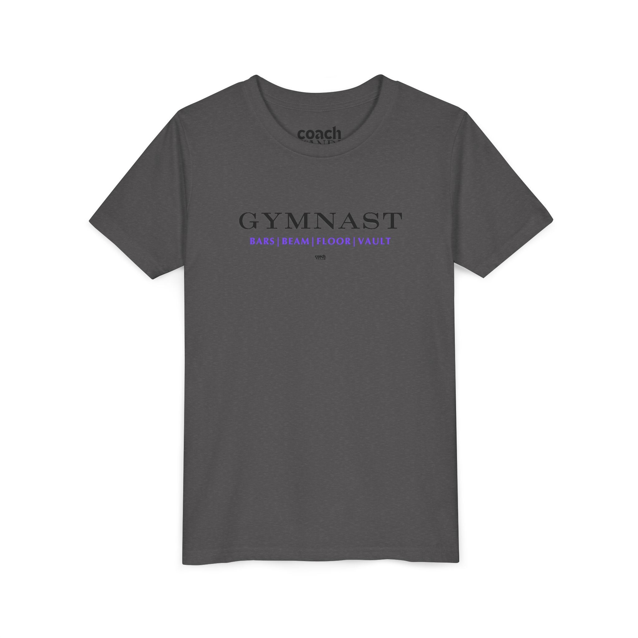 GYMNAST (Bars Beam Floor Vault) Tshirt - Purple (Youth)