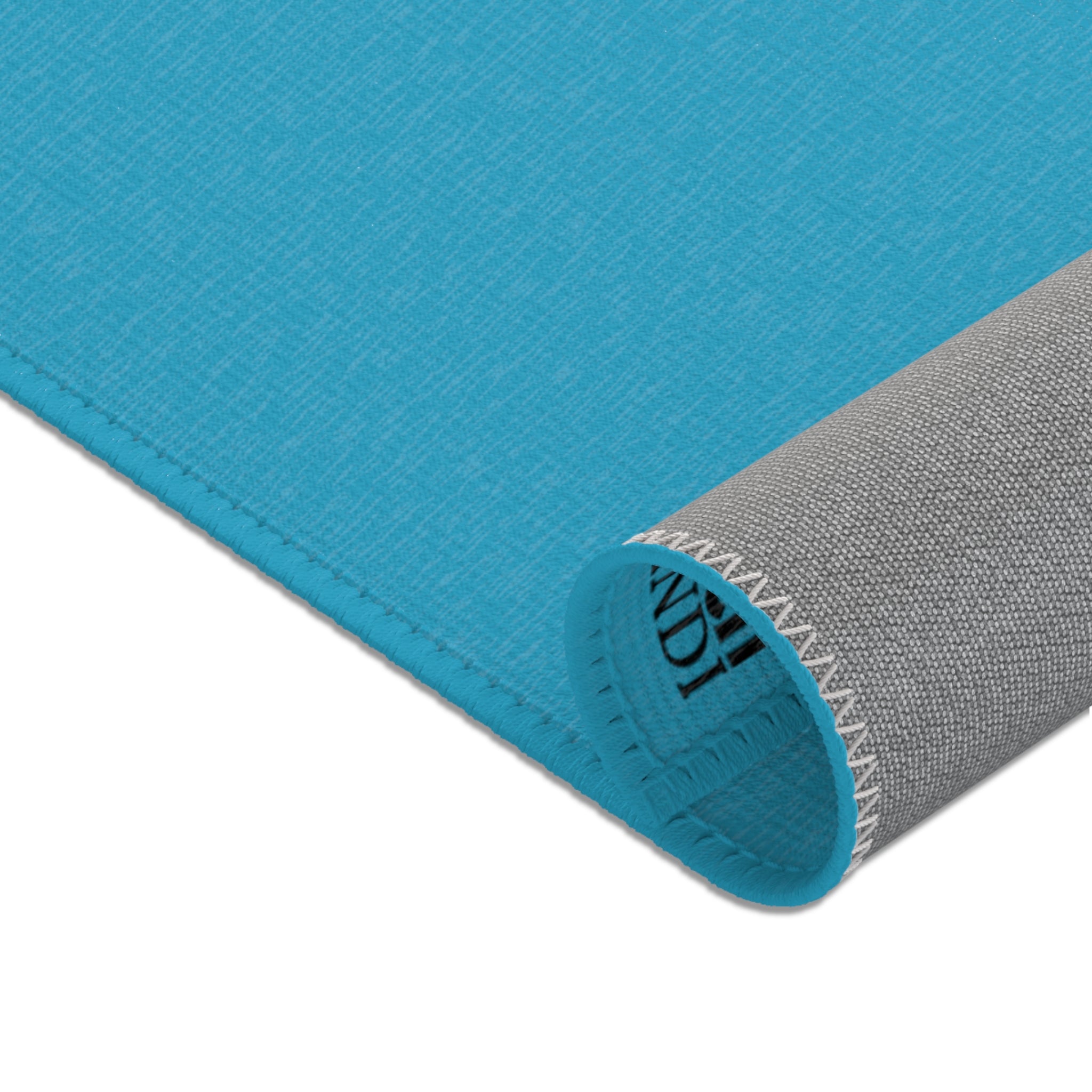Peace, Love, Gymnastics-Turquoise (Area Rugs)