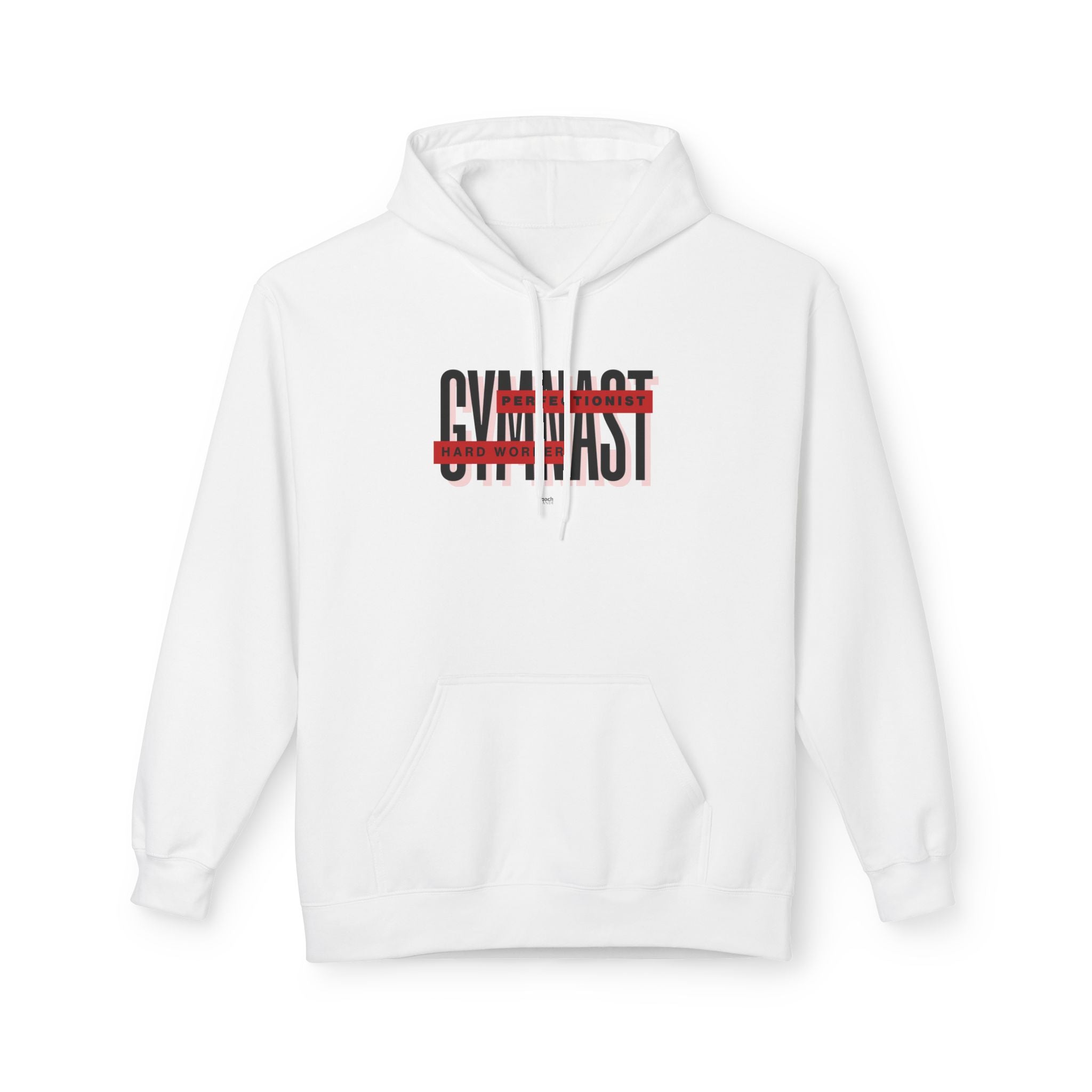 Gymnast Hard Worker Hoodie - Red (Adult)