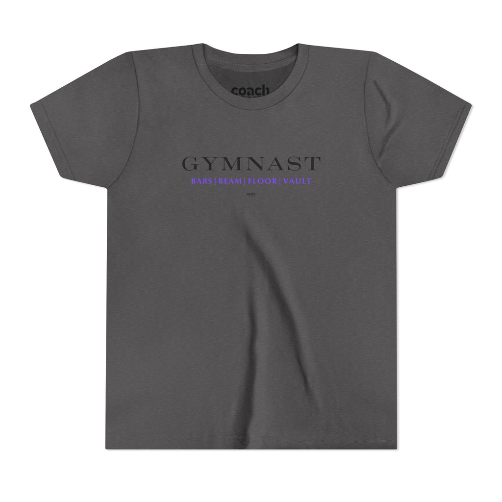 GYMNAST (Bars Beam Floor Vault) Tshirt - Purple (Youth)