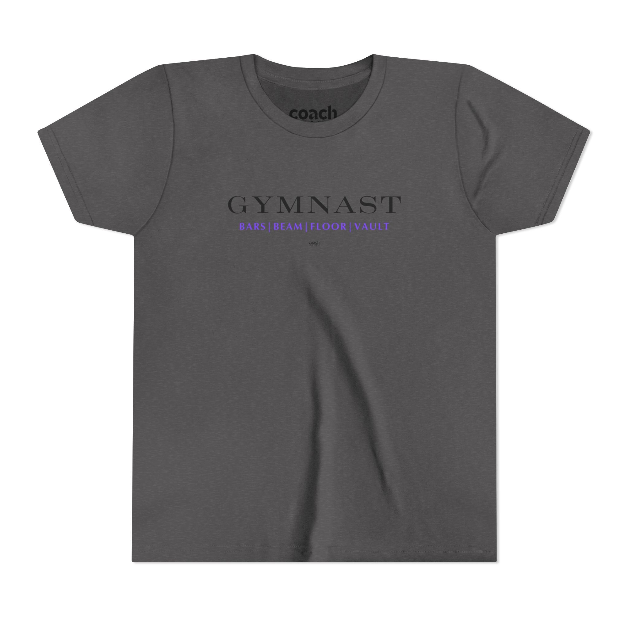 GYMNAST (Bars Beam Floor Vault) Tshirt - Purple (Youth)