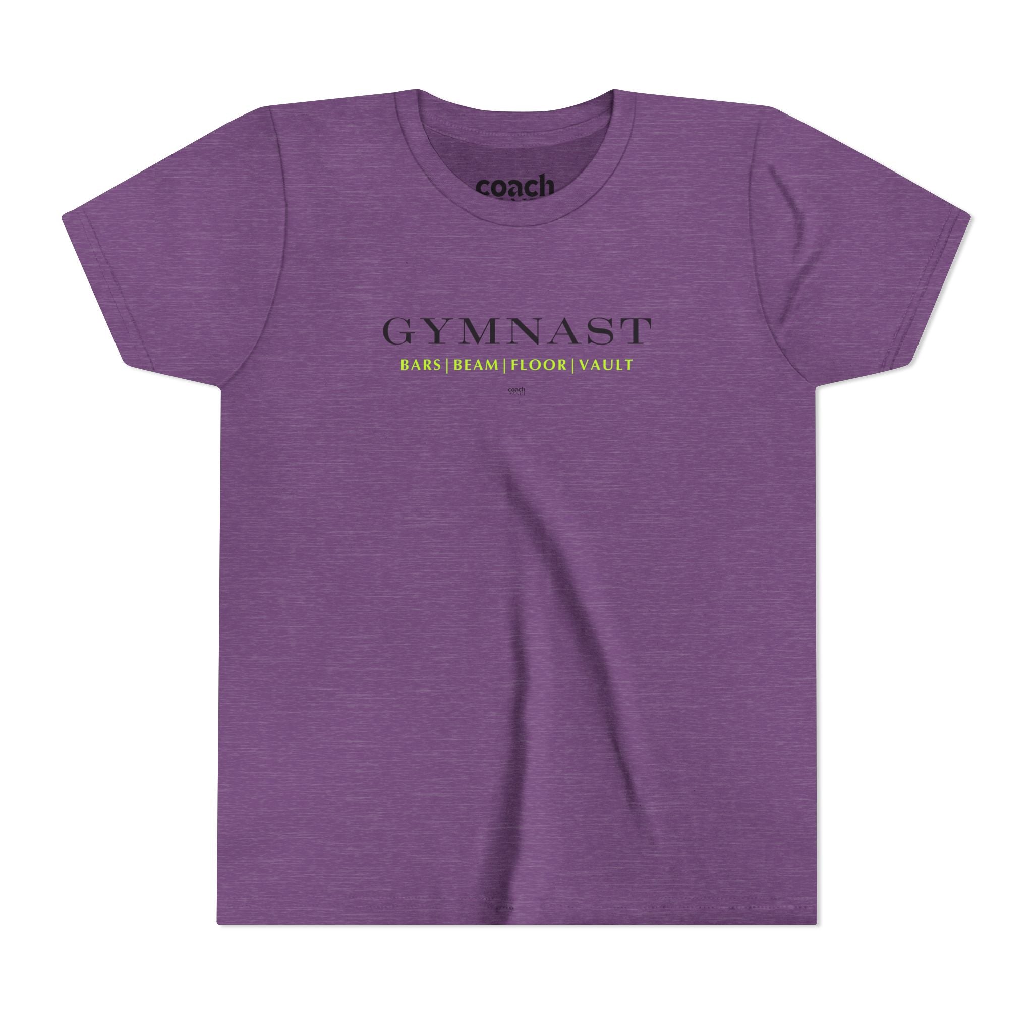GYMNAST (Bars Beam Floor Vault) Tshirt - Lime (Youth)