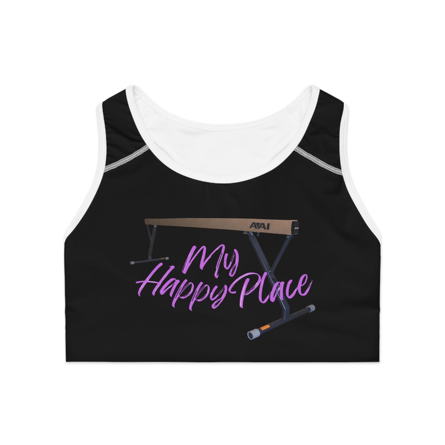 My Happy Place-Beam (Sports Bra (AOP)