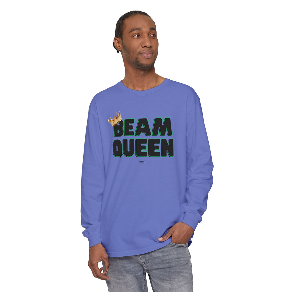 Beam Queen - Black/Green (Adult Long Sleeve Shirt)