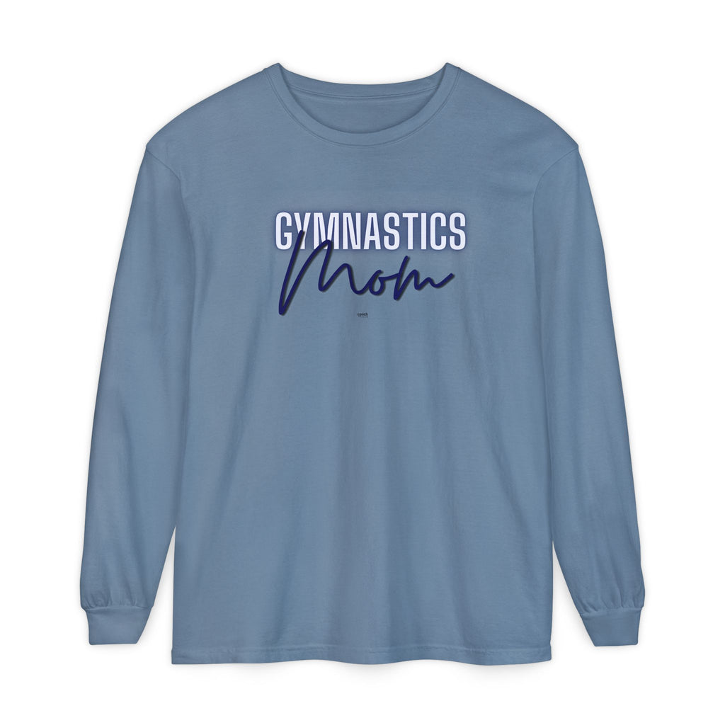 Glow Gym Mom Long Sleeve Shirt - Blue (Adult)