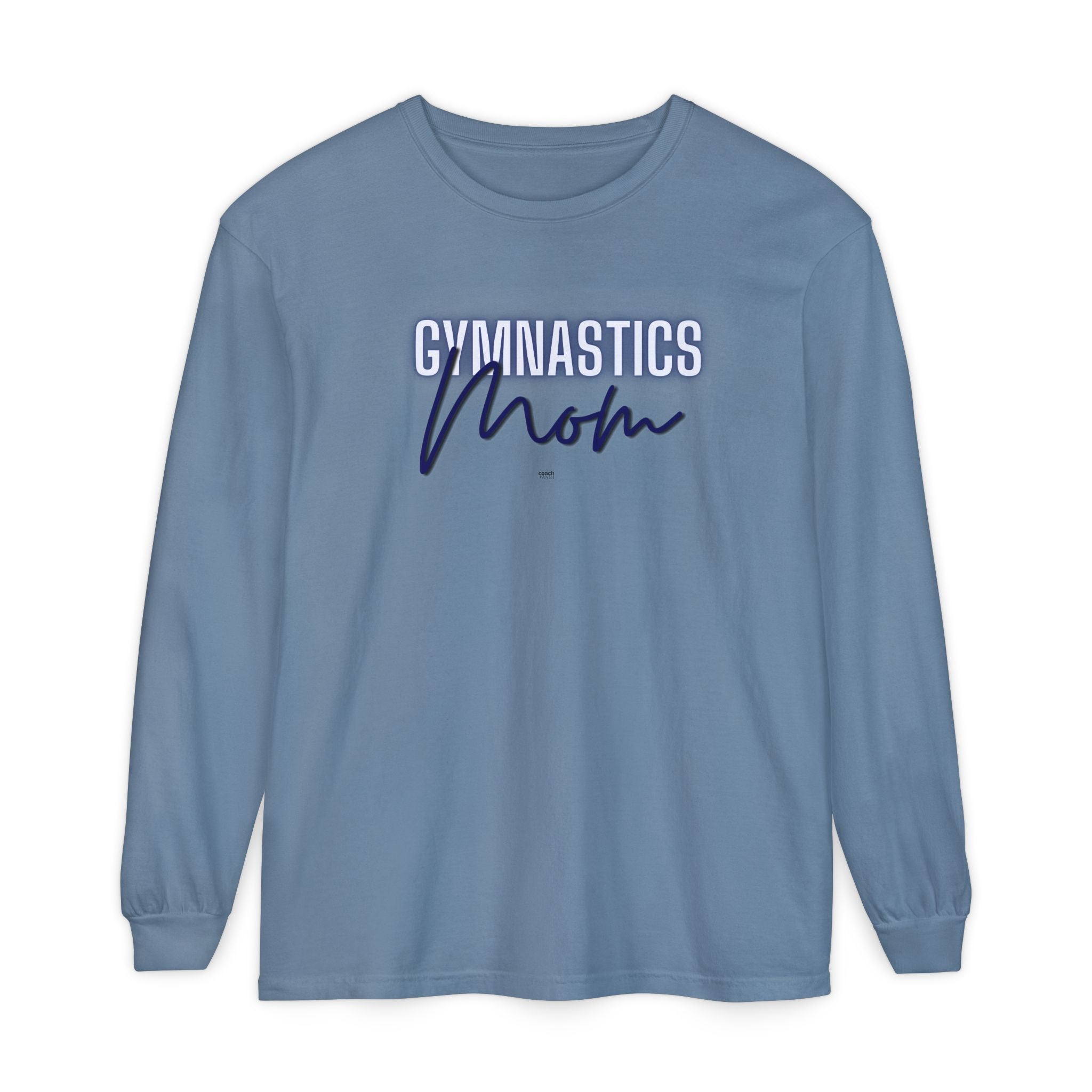 Glow Gym Mom Long Sleeve Shirt - Blue (Adult)