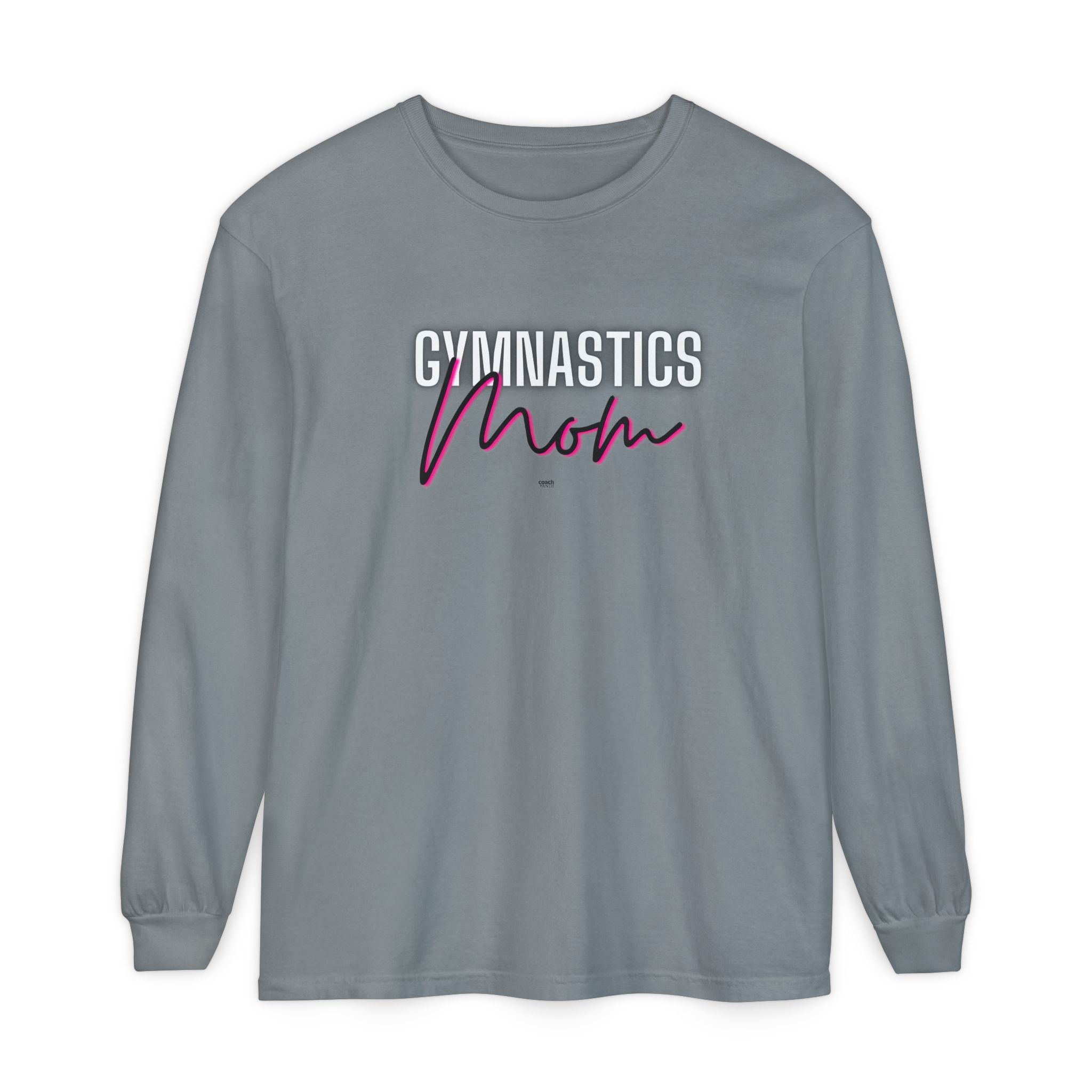 Glow Gym Mom Long Sleeve Shirt - Black/Pink (Adult)