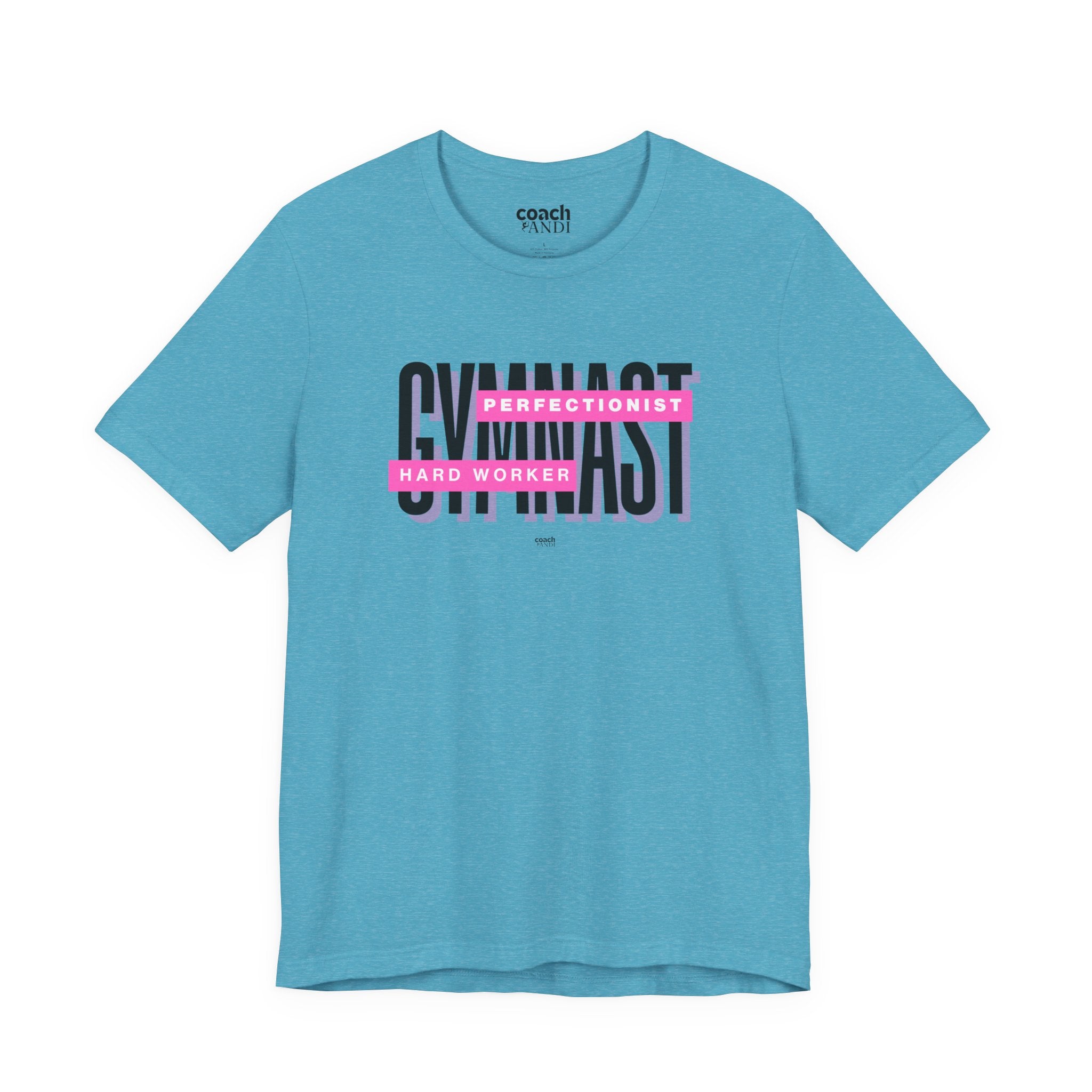 Gymnast Hard Worker Tshirt - Pink (Adult)