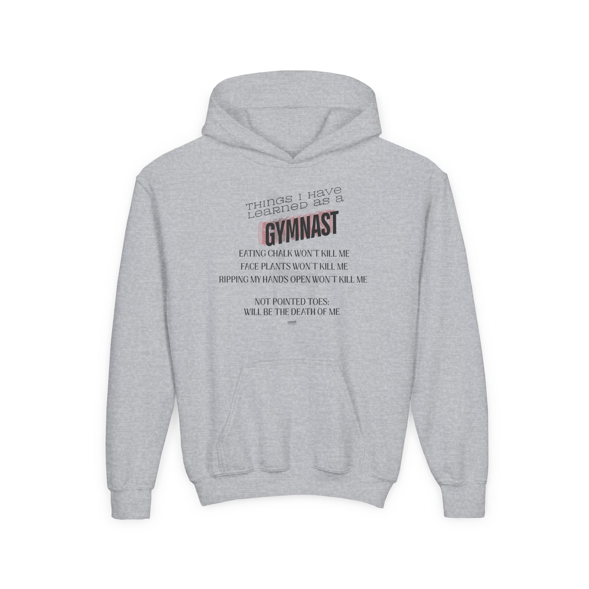 Things I learned as a Gymnast Hoodie - Red (Youth)